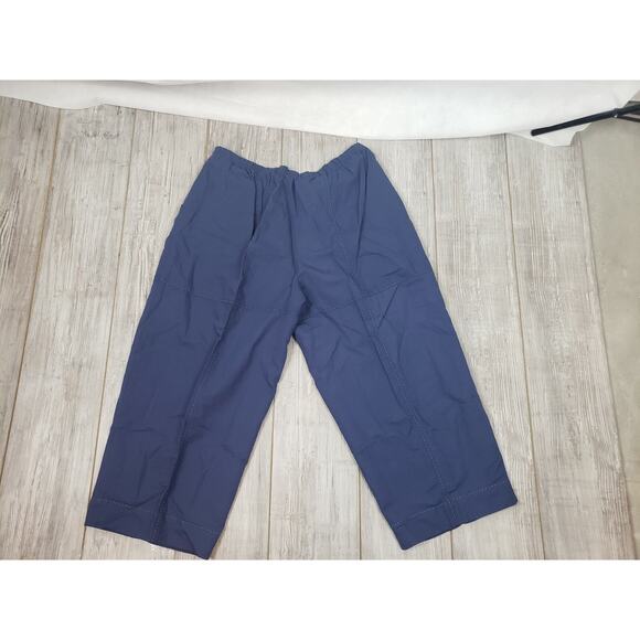Spirithouse Blue Button Up Long Sleeve Shirt & Balloon Pants Size M Crop Set - Picture 9 of 9